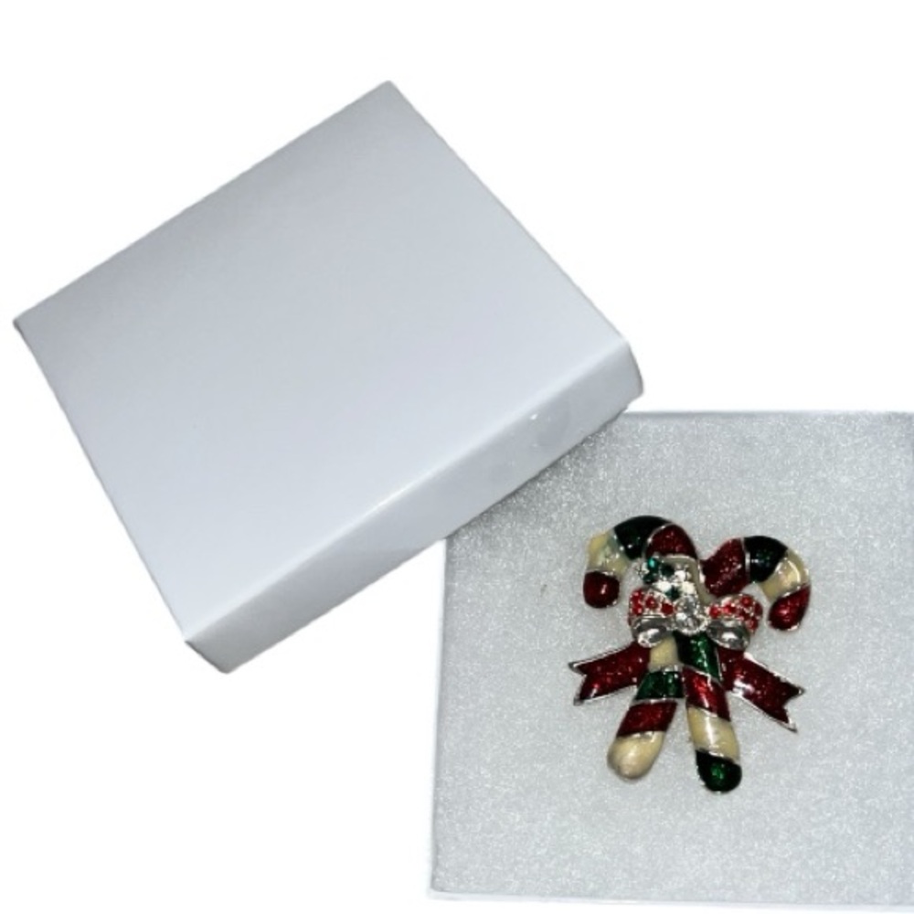 Festive Candy Cane Brooch